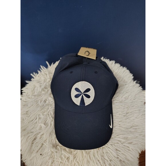M/L Nike Rise Hat Cap Dri Fit Navy Blue Training Golf Adjustable New - Picture 2 of 7